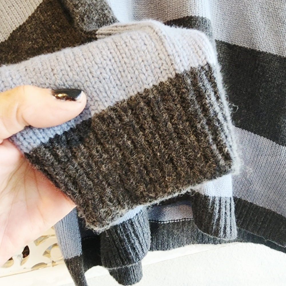 MADEWELL RUGBY UNISEX STRIPES POLO SWEATER EUC WOOL & ALPACA BLEND SIZE XL - Picture 10 of 15